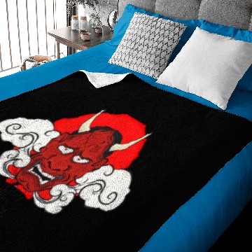 Discover Crimson Oni Baby Blankets