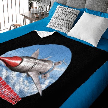 Discover Thunderbird 1 from 'Thunderbirds' Baby Blankets