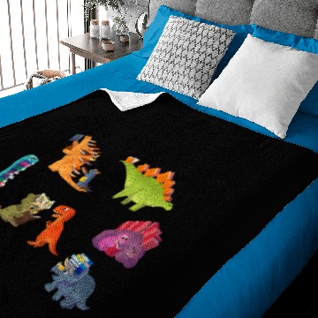 Discover BOOK DINOSAURS Lightweight Baby Blankets