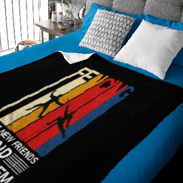 Discover Fencing make new friends and stab them - Fence Baby Blankets