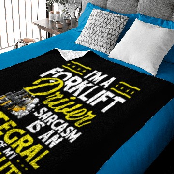 Discover Forklift Operator I'm A Forklift Driver Baby Blankets
