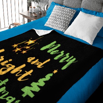 Discover Merry and bright CHRISTMAS1 Baby Blankets