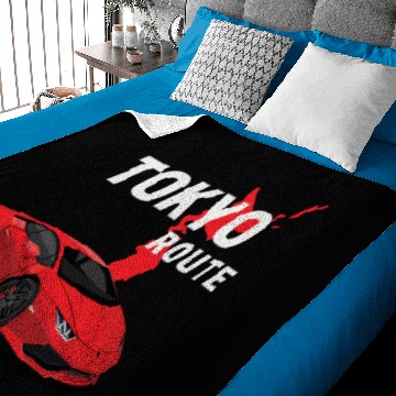 Discover Black Tokyo Drip Car Route Baby Blankets