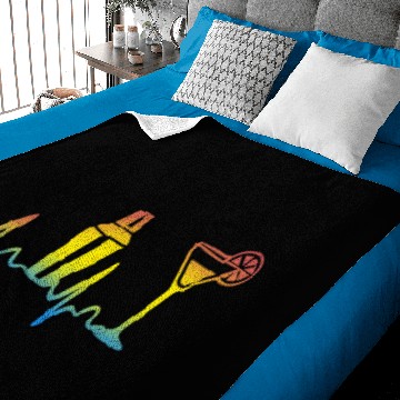 Discover Bartender Heartbeat Funny Bartending Lover Baby Blankets