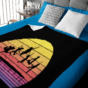 Discover Trampoline Park Jumping Indoor Playground Vintage Baby Blankets