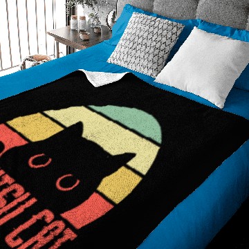 Discover Jiu Jitsu Cat Retro Vintage Baby Blankets