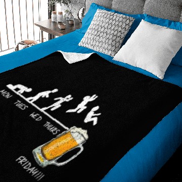 Discover Monday Tuesday Wednesday Thursday Friday Drinking Baby Blankets