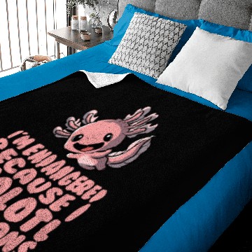 Discover Axolotl Salamander Baby Blankets