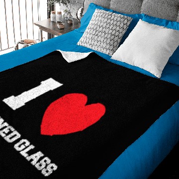 Discover I Love Stained Glass Baby Blankets