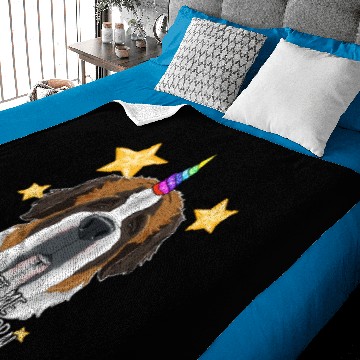 Discover Trust Me Im A Unicorn I Funny Saint Bernard Baby Blankets