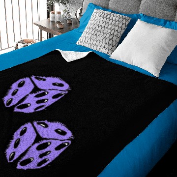 Discover Dice Purple Baby Blankets
