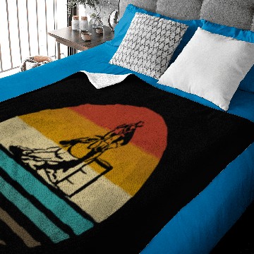 Discover Barrel Racing Retro Vintage Sunset Old School Funn Baby Blankets