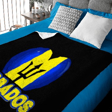 Discover Barbados Barbadian Flag Baby Blankets