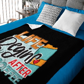 Discover Funny Coffee Lovers Saying - Coffee Sublimation Baby Blankets