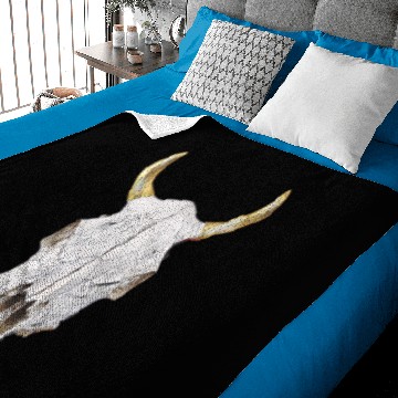 Discover Cow Skull Bones Baby Blankets
