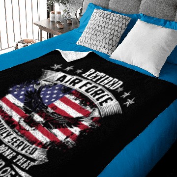 Discover Retired Air Force Veteran US Flag Bald Eagle 3D Baby Blankets