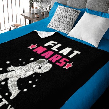 Discover Flat Mars Society Flat Earth Gift Baby Blankets