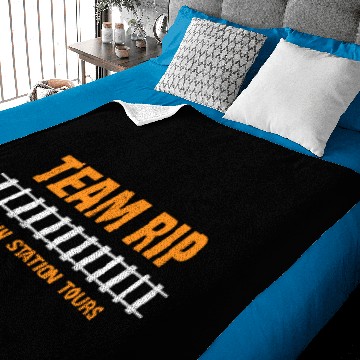 Discover Team Rip Train Station Tours Baby Blankets