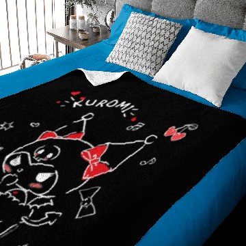 Discover Kuromi Mischievous Baby Blankets