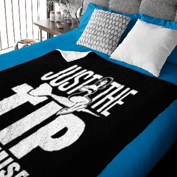 Discover Just The Tip I Promise Funny Darts Dart Player Baby Blankets