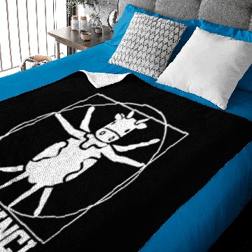 Discover Leonardo Da Vinci Cow Baby Blankets