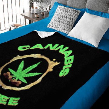 Discover CANNABIS COFFEE Cannatees Tri blend Baby Blankets
