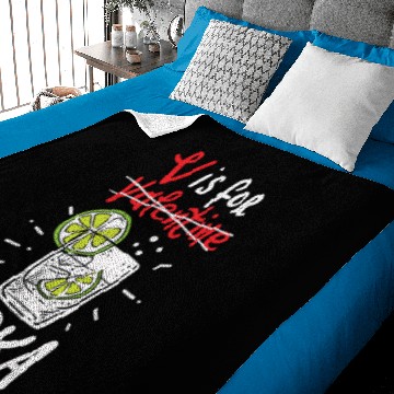 Discover V Is Vodka Funny Valentine Day Vodka Lover Baby Blankets