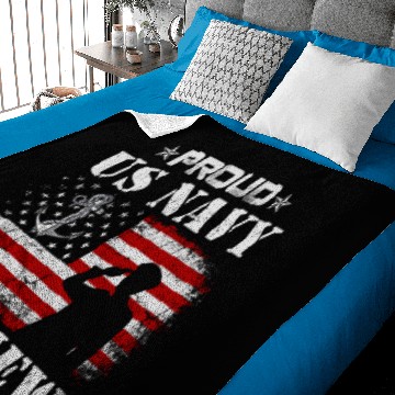 Discover American Flag US Navy Proud Nephew Baby Blankets
