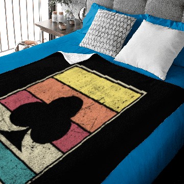 Discover Clubs Playing Card Poker Symbol Baby Blankets
