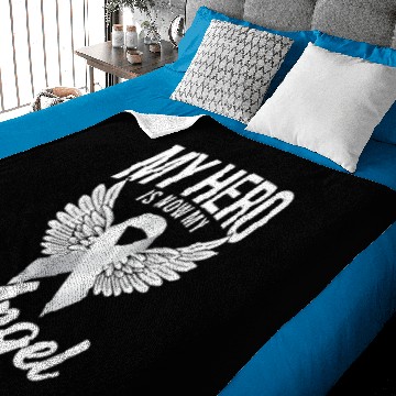 Discover Lung Cancer Ribbon Premium Baby Blankets