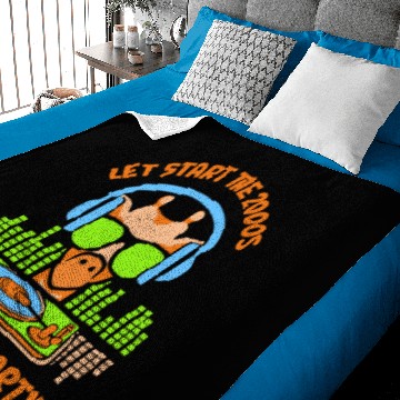 Discover Let start the 2000s giraffe party Baby Blankets