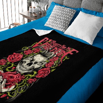Discover Bleeding Heart Skull Premium Baby Blankets