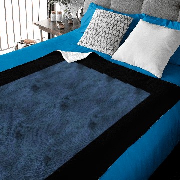 Discover Dark Blue Batik Pattern Baby Blankets