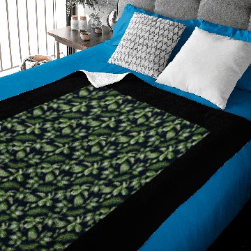 Discover Tropical Rain Forest Leaves Pattern Baby Blankets