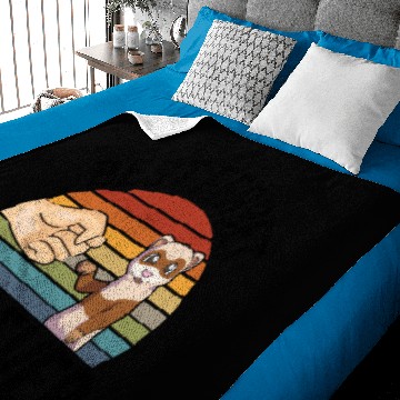 Discover Ferret Lover Baby Blankets