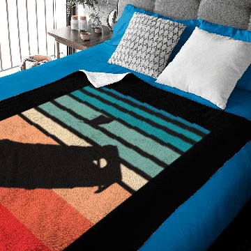 Discover Retro Cornhole Player Team Vintage Bean Bag Baby Blankets