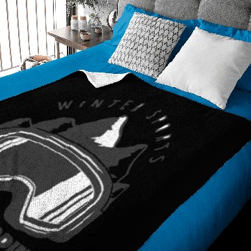 Discover Snowboarding winter sport Baby Blankets