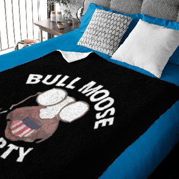 Discover Teddy Roosevelt Bull Moose Party Baby Blankets