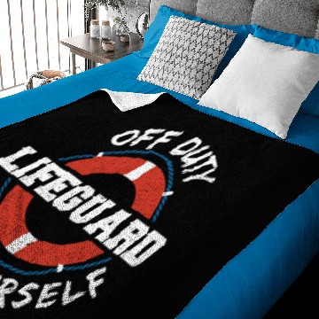 Discover Off Duty Lifeguard Save Yourself - Employee Baby Blankets