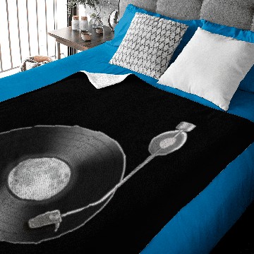 Discover Moon Full Moon Record Space Baby Blankets