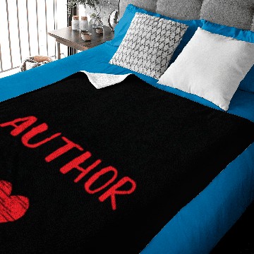 Discover Author Valentines Funny Red Heart Baby Blankets