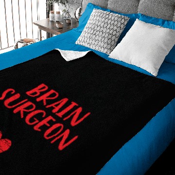 Discover Brain Surgeon Valentines Funny Red Heart Baby Blankets