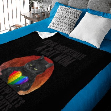 Discover LGBT Cat Mom Support Equal Rights Rainbow Baby Blankets