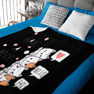 Discover Hello Have A Nice Day Baby Blankets