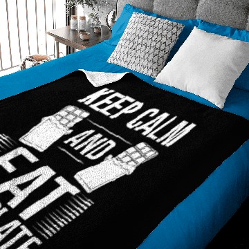 Discover Chocolate Candy Bar Choco Dark Keto Baby Blankets