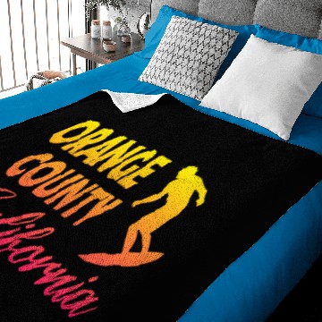 Discover Orange County Surf Baby Blankets
