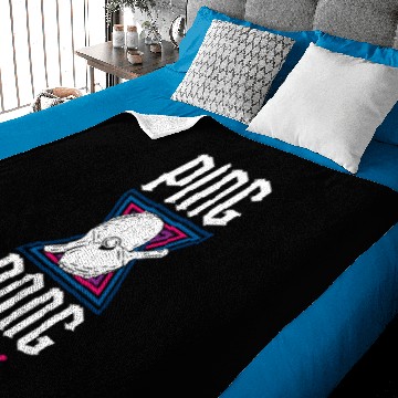 Discover Ping Pong Table Tennis Retro Baby Blankets