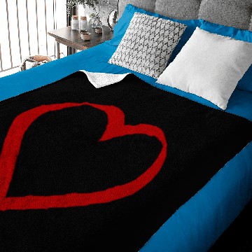 Discover red heart hearts gift valentines day couples Baby Blankets