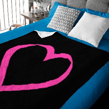 Discover pink heart hearts gift valentines day couples Baby Blankets