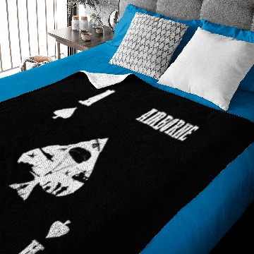 Discover Airborne Army Paratrooper Ace Card Baby Blankets